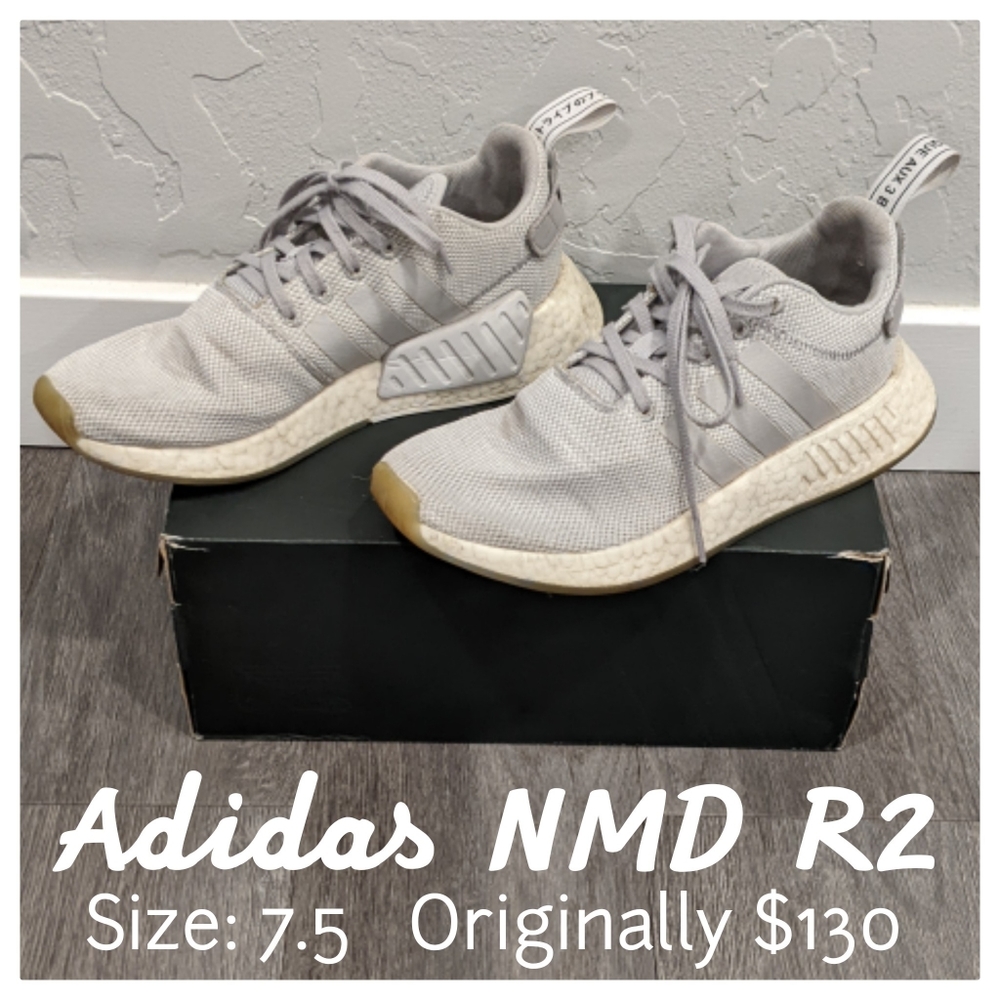 Adidas NMD R2 Grey Sneakers Tennis Shoes